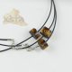 Amber necklace with natural beads